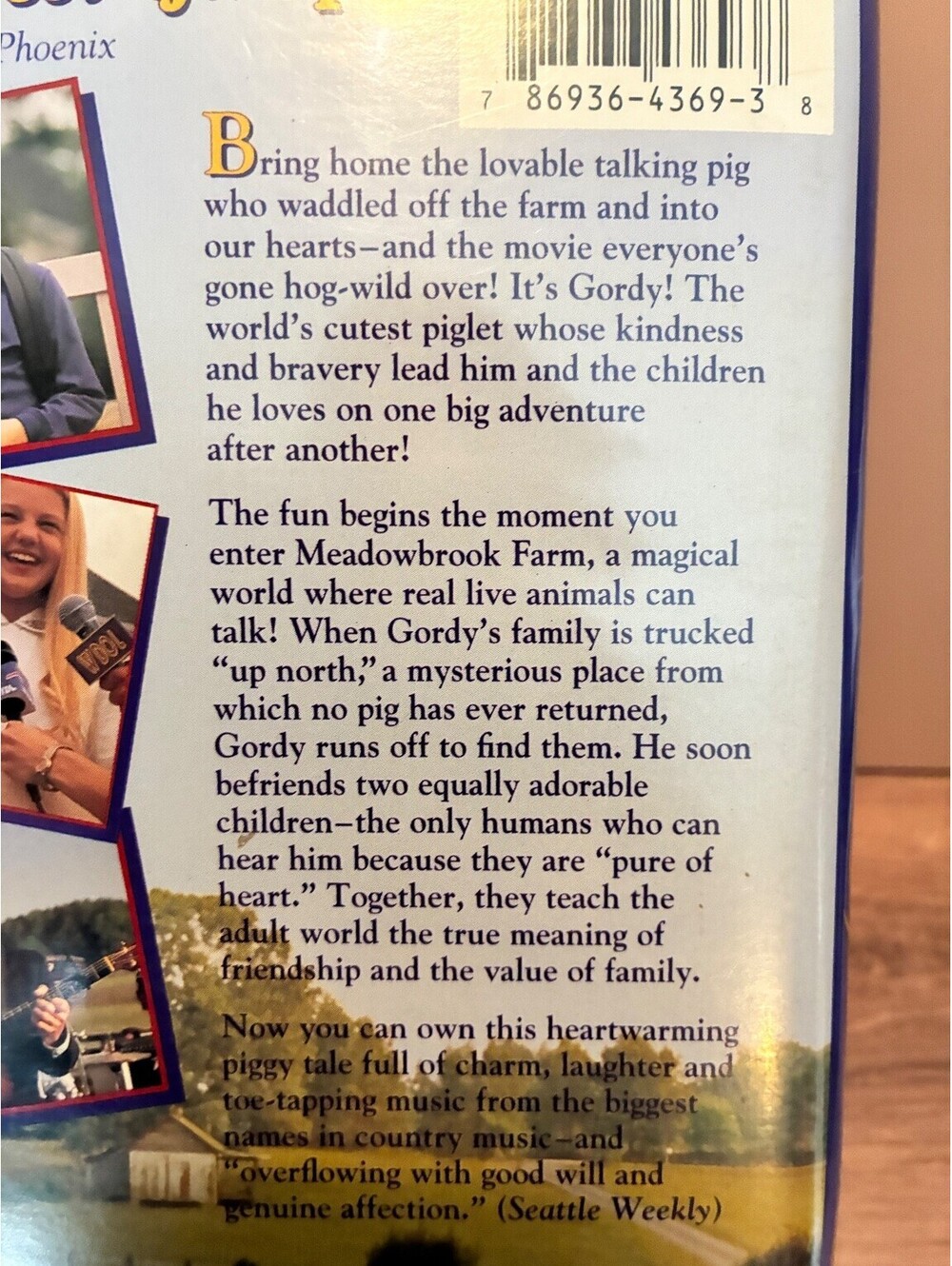 Gordy VHS Disney Movie Tape The Talking Pig Who Made It Big! Family Kids Film - Picture 4 of 6